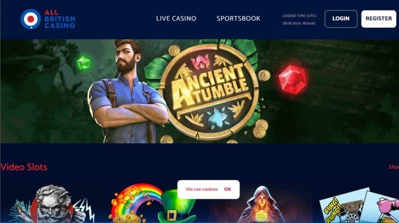 All British Casino lobby screenshot