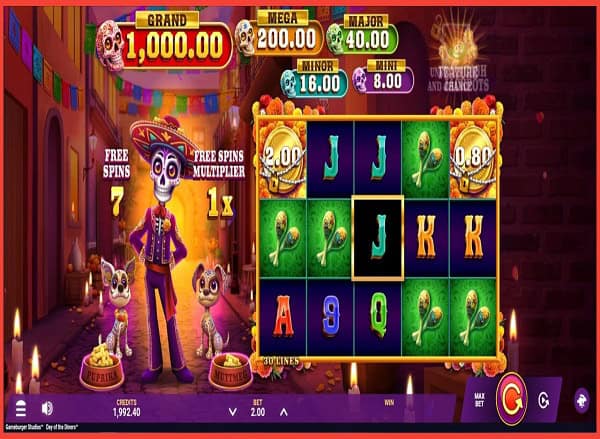 Day of the Dinero slot Mobile Play