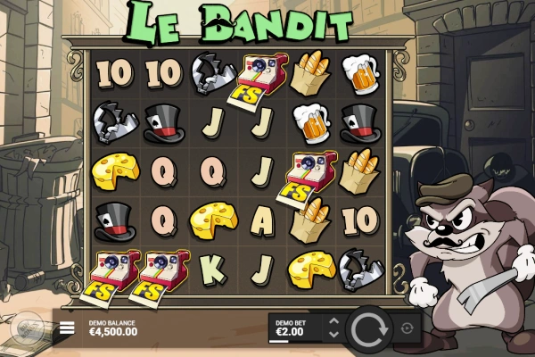 Le Bandit online slot screenshot