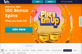 Spin Casino screenshot 1