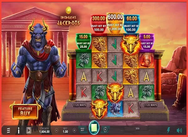 Winning the Ancient Fortunes Minotaur Rising Free Spins Bonus