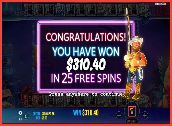 Big Bass Vegas Double Down Deluxe Big Win in 25 free spins screenshot