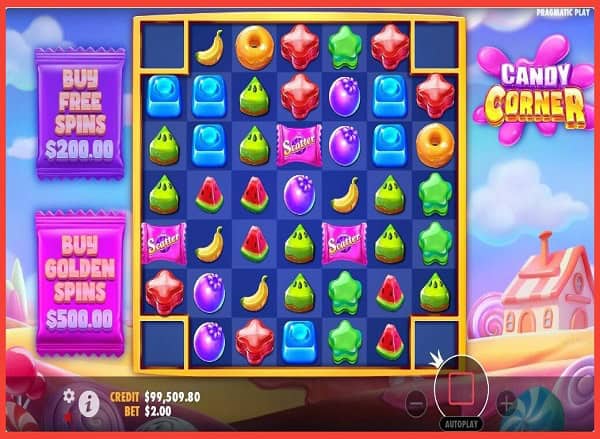 Winning the free spins on Candy Corner