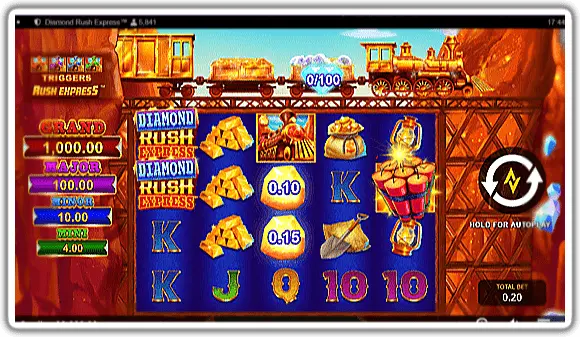 Diamond Rush Express slot screenshot