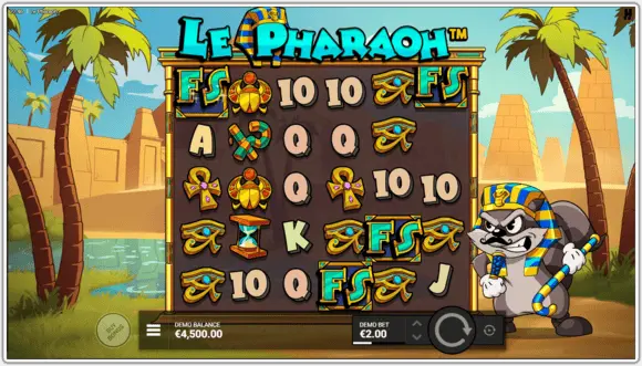 Le Pharaoh slot game screenshot