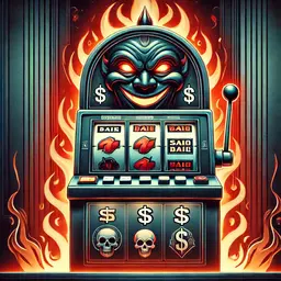 Slot machine that become evil icon