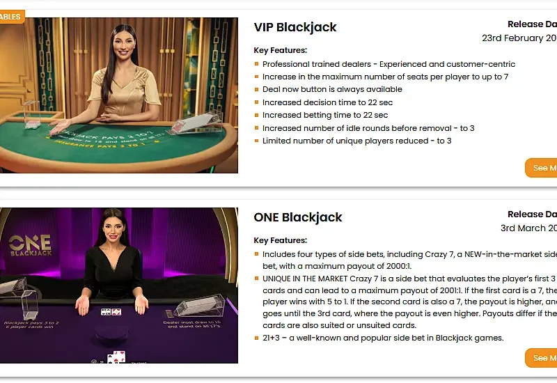 Screenshot 2 of Blackjack Games from Pragmatic Play